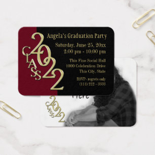 Portefeuille de la Grad Party Photo 2022 carte Bur