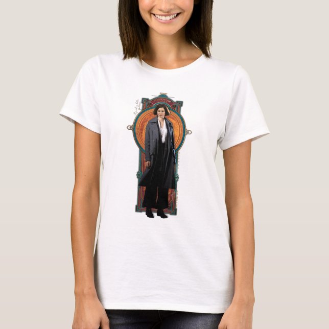 PORTENTINA GOLDSTEIN™ Art-Deco-Panel T-Shirt (Vorderseite)