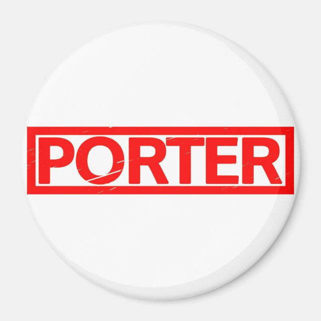 Porter-Briefmarke Magnet (Vorne)