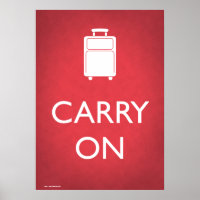 Porter Sur Bagage Drôle Poster