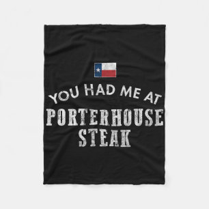 Porterhouse Steak Rare Medium Dinner Texas Beef Gr Fleecedecke