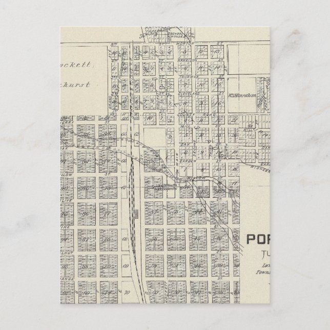 Porterville Postkarte (Vorderseite)