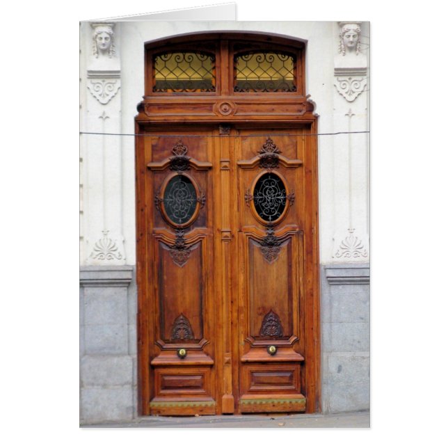 Portes en bois en Madrid, Espagne (Devant)