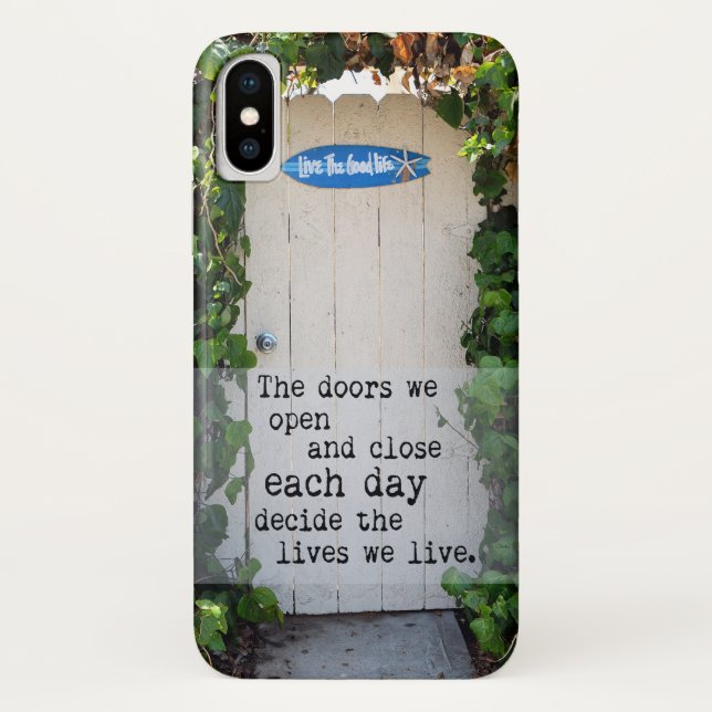 Portes Nous Ouvrir porte photo coque iphone (Dos)