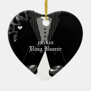 Porteur de l'anneau Mariage ornement de Noël