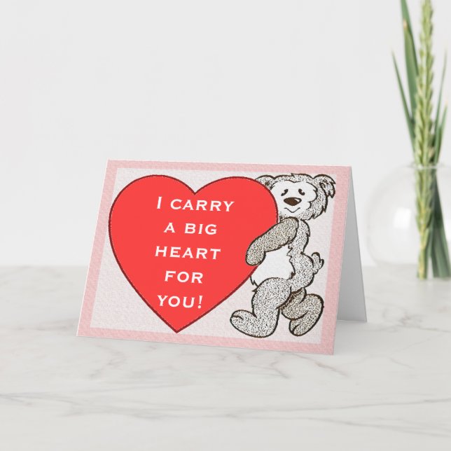 Portez Grand Coeur Pour Vous Carte De Valentines D (Devant)
