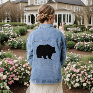 PORTEZ GRIZZLY Silhouette Denim Jean Jacket