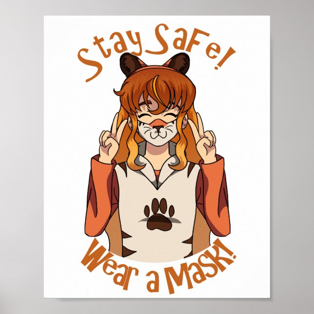 Portez un masque! Poster (Devant)