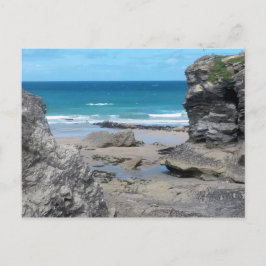 Porth Beach Newquay Cornwall Foto Postkarte
