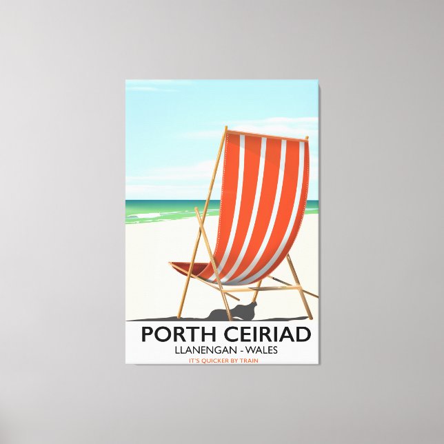 Porth Ceiriad Wales Beach Leinwanddruck (Vorderseite)