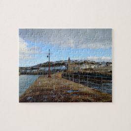 Porthleven Cornwall England im Winter