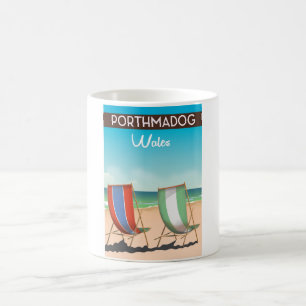 Porthmadog, Wales, walisisch, Reiseposter-Druck. Kaffeetasse