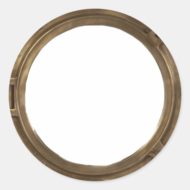 Porthole, anpassbarer Aufkleber (Vorderseite)