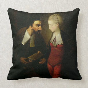 Portia und Shylock "vom Kaufmann von Venedig" A Kissen
