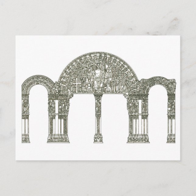 Portico de la Gloria. Santiago de Compostela Postkarte (Vorderseite)