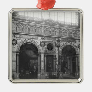Portico des Silberschmied-Pavillons Ornament Aus Metall