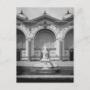 Portico und Springbrunnen Universell Postkarte