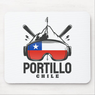 Portillo Chile Skigebiet Retro Skigebiet Mousepad