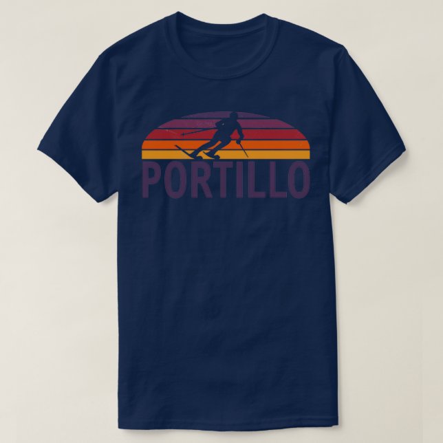 Portillo Chile Südamerika Snowboard  T-Shirt (Design vorne)