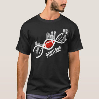 Portland American Football Skyline Oregon USA Gesc T-Shirt