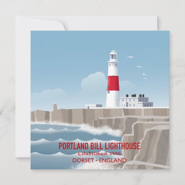 Portland Bill Lighthouse Karte (Vorderseite)