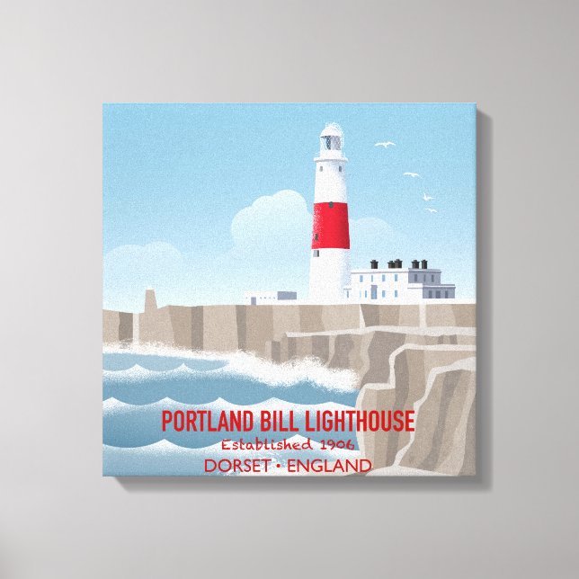 Portland Bill Lighthouse Leinwanddruck (Vorderseite)