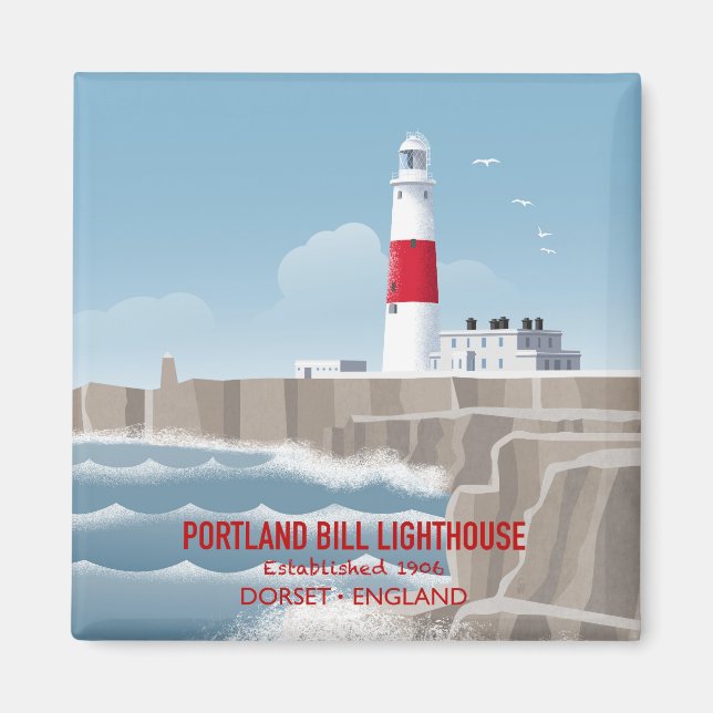Portland Bill Lighthouse Magnet (Vorne)
