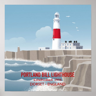Portland Bill Lighthouse Poster