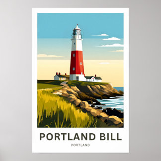 Portland Bill Portland Travel Print Poster