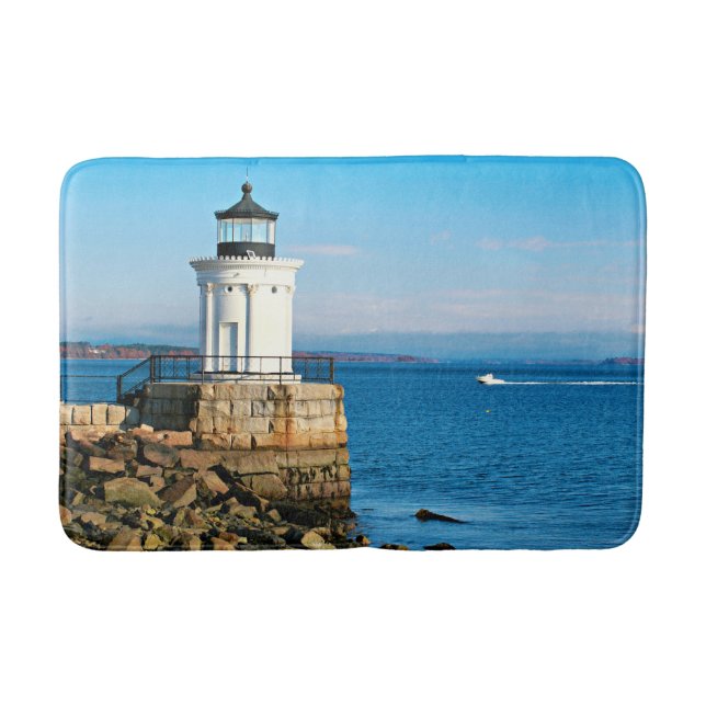Portland Breakwater Lighthouse, Maine Badematte (Vorderseite)