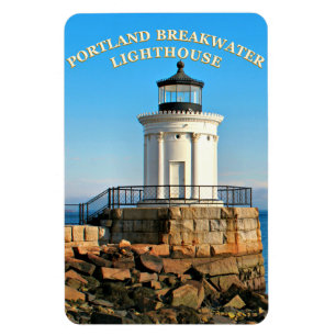 Portland Breakwater Lighthouse, Maine Foto Magnet