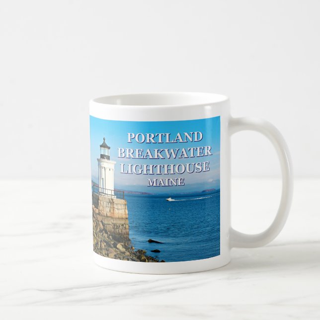 Portland Breakwater Lighthouse, Maine Tasse (Rechts)