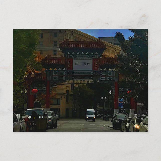Portland Chinatown Gate #2 Postkarte (Vorderseite)