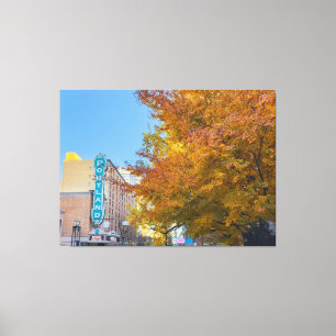 Portland City im Herbst Leinwanddruck