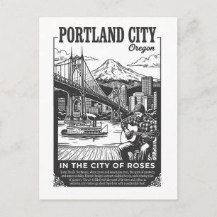 Portland City Oregon In Der Stadt der Rosen Postkarte