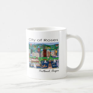 Portland~ die Stadt der Rosen Kaffeetasse