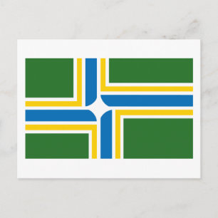 Portland Flag Postcard Postkarte