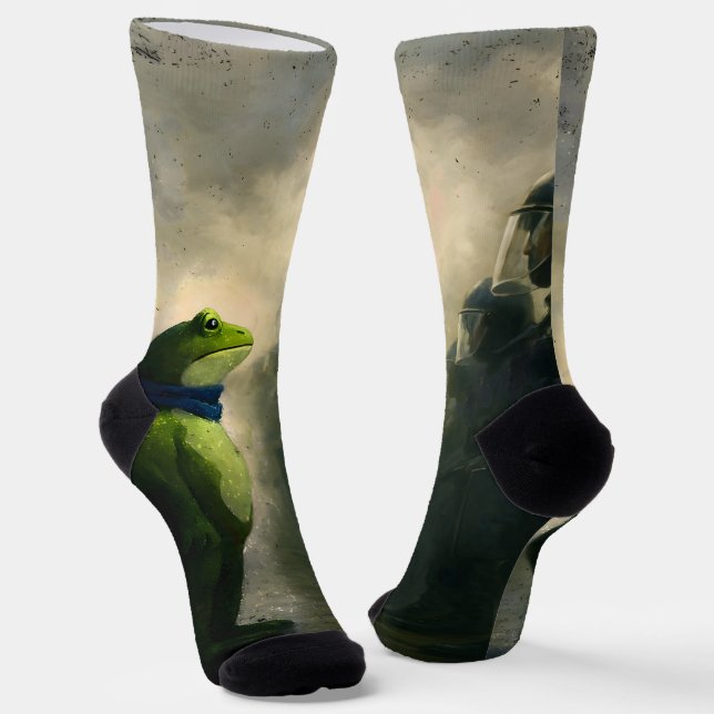 Portland Frog Protest Socken (Gewinkelt)