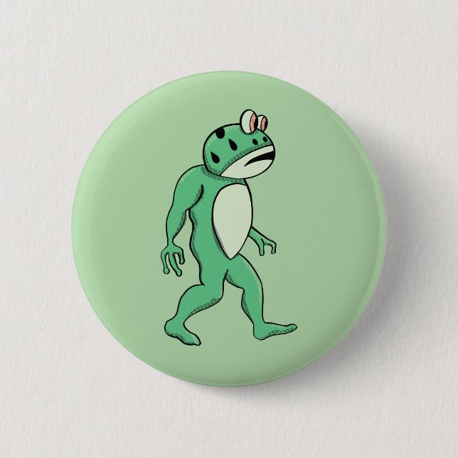 Portland frog sasquatch button (Vorderseite)