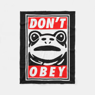 Portland Frosch gehorcht nicht Fleecedecke