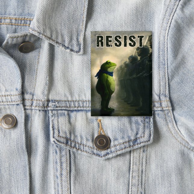 Portland Frosch Protest Button (Von Creator hochgeladen)