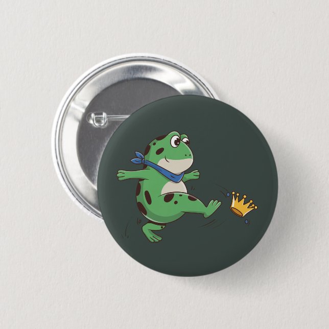Portland Frosch Protest gegen ICE  Button (Vorne & Hinten)