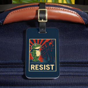 Portland Frosch Protest Gepäckanhänger