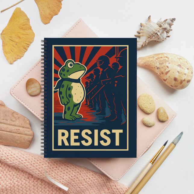 Portland Frosch Protest Notizbuch (Von Creator hochgeladen)