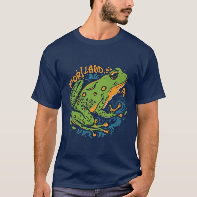 Portland Frosch T-Shirt (Vorderseite)
