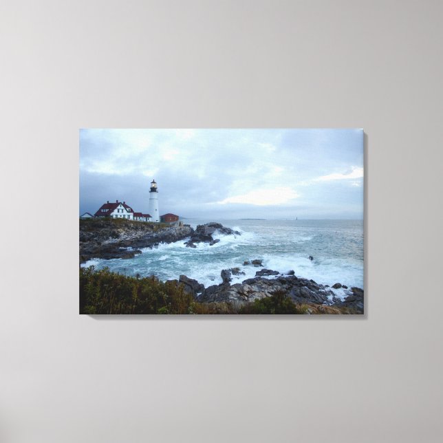 Portland Head Leuchtturm bei Sunrise Leinwanddruck (Vorderseite)
