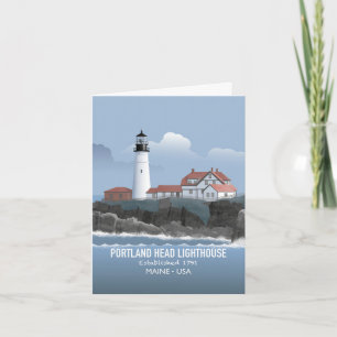 Portland Head Leuchtturm Karte