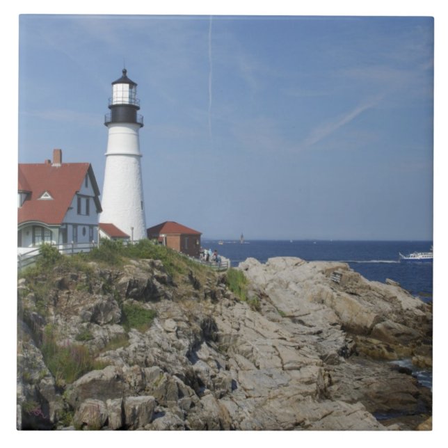 Portland Head Light, Cape Elizabeth, Maine, Fliese (Vorderseite)