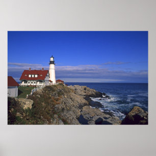 Portland Head Light Leuchtturm Maine Poster