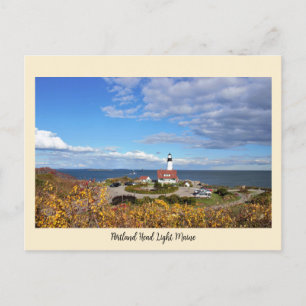 Portland Head Light Lighthouse Postcard Feiertagspostkarte